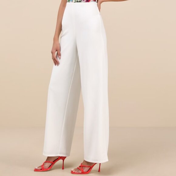 Remarkable Energy White Floral Embroidered Strapless Jumpsuit M New With Tags - Picture 4 of 17